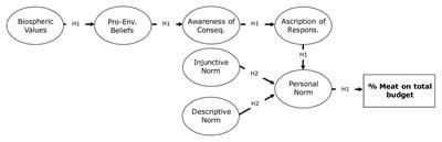 Two Sides of the Same Coin: Environmental and Health Concern Pathways Toward Meat Consumption